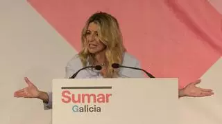Yolanda Díaz reactiva la construcción de Sumar en plena campaña de las gallegas