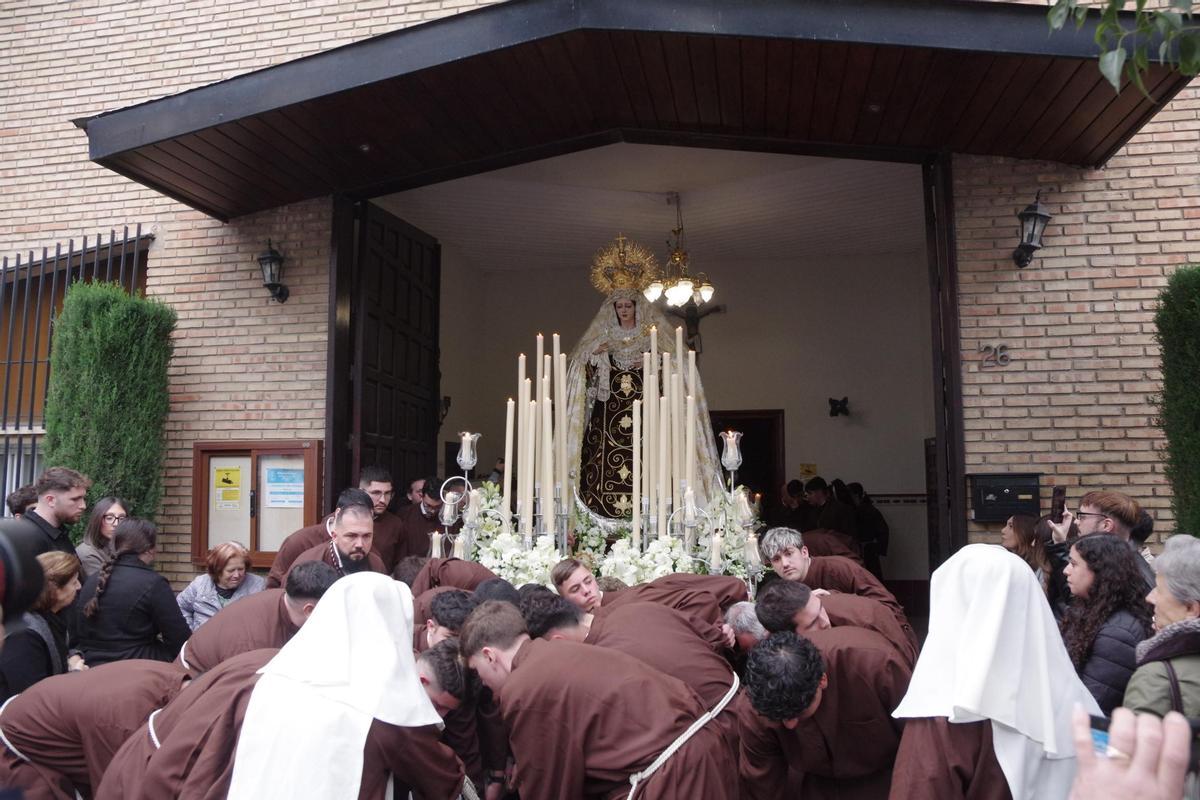 Procesión de la Virgen de las Lágrimas del Carmen de Huelin, en imágenes