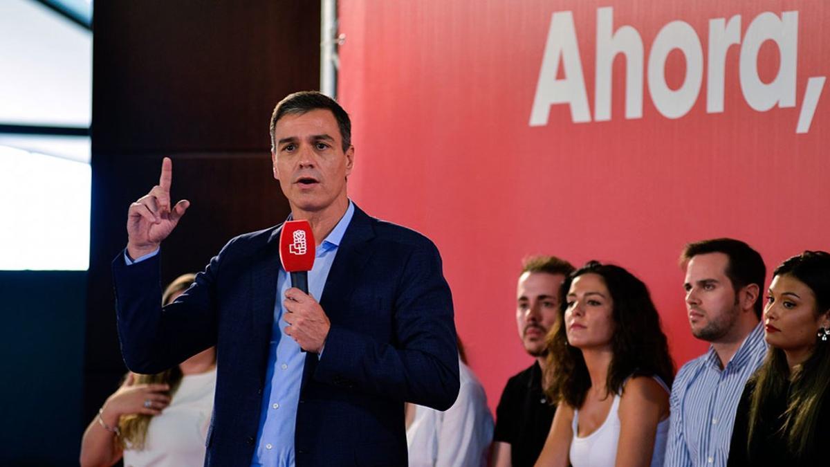 Pedro Sánchez, durante un mitin en Jaén a principios de octubre