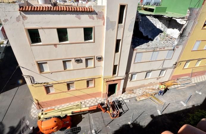 APUNTALADO DEMOLICIÓN CASA AGÜIMES EXPLOSIÓN