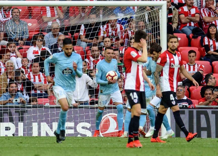 El Celta cae ante el Athletic en una jornada loca. // EFE | Javier Zorrilla