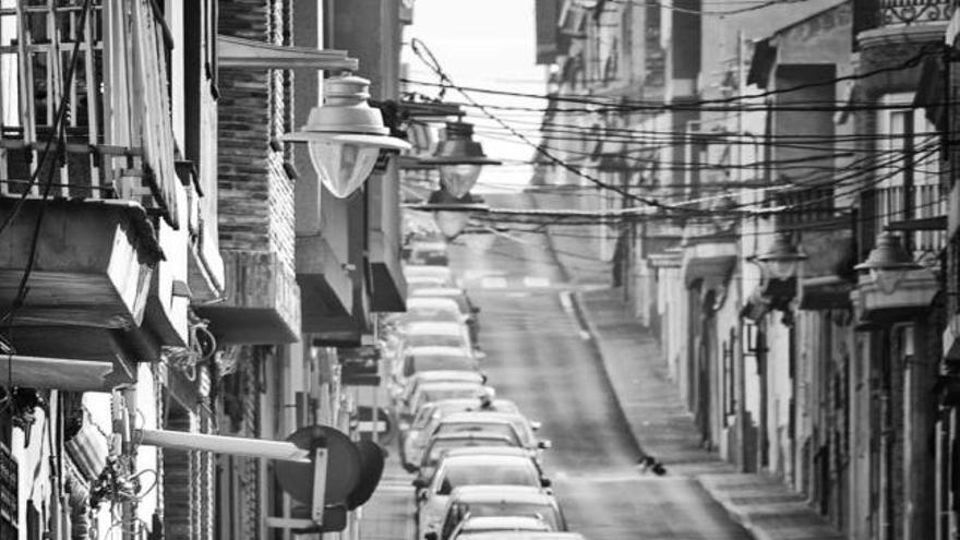 Fotografía de la calle San Francisco de Molina de Segura que se puede ver en la exposición