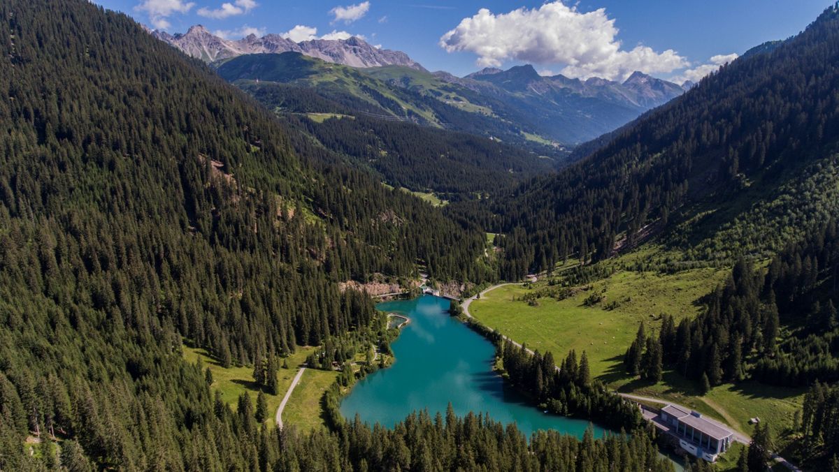 Vista áerea de St. Anton am Arlberg
