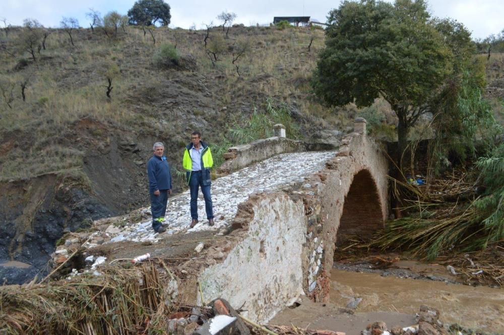 Daños en Coín tras la lluvia de anoche.