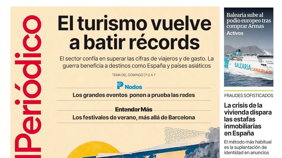 La portada de EL PERIÓDICO del 28 de junio de 2026