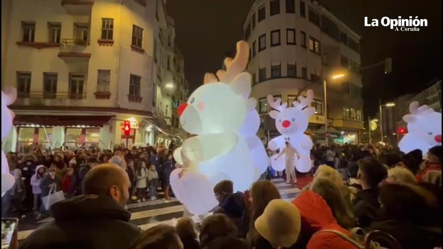 Cabalgata de Reyes A Coruña: multitudinario seguimiento desde Cuatro Caminos