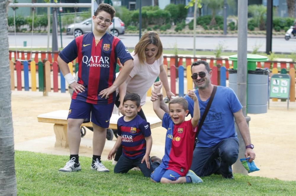 Celebración del título de Liga del Barcelona en Murcia