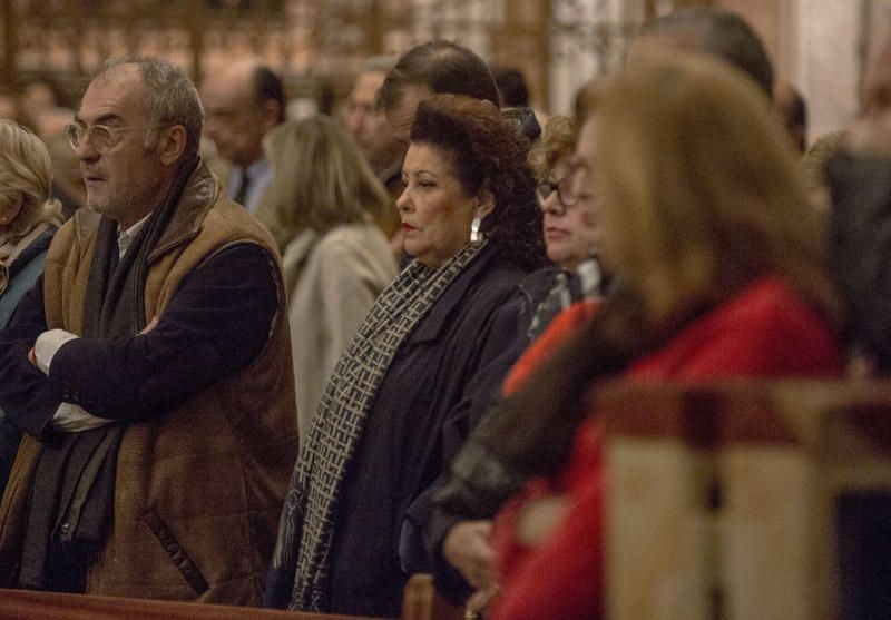 Misa celebrada en la Catedral de València en el primer aniversario de la muerte de la exalcaldesa