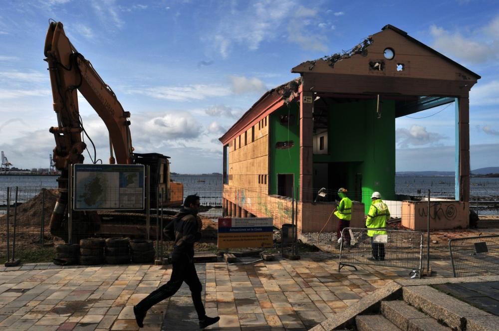 La playa de Compostela de Vilagarcía despide a su acuario