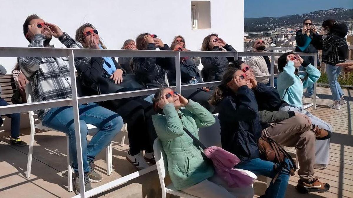 Eclipse del año pasado en el Observatori de Puig des Molins.