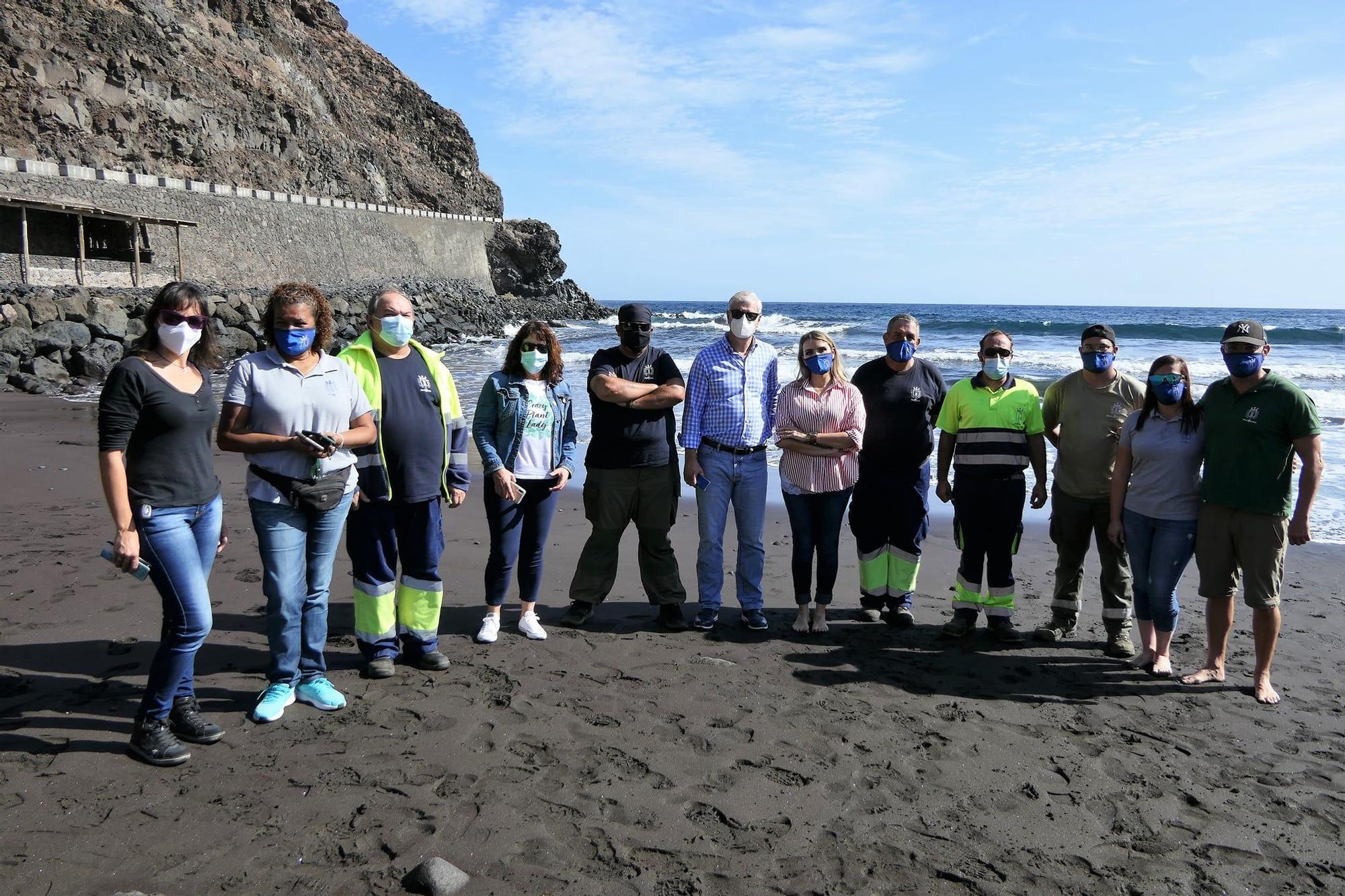 Liberan tres tortugas bobas en Timijiraque (El Hierro)