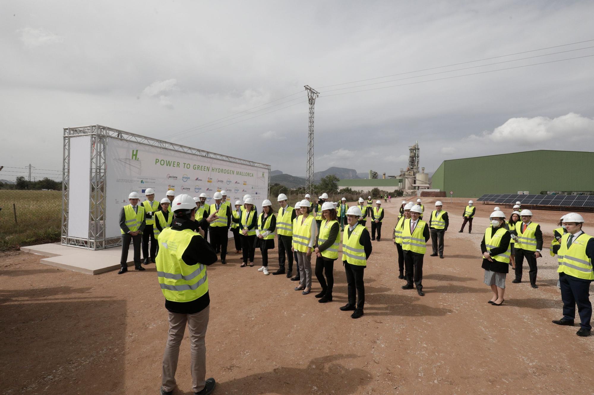 Acto de inauguración de la planta de hidrógeno renovable de Lloseta