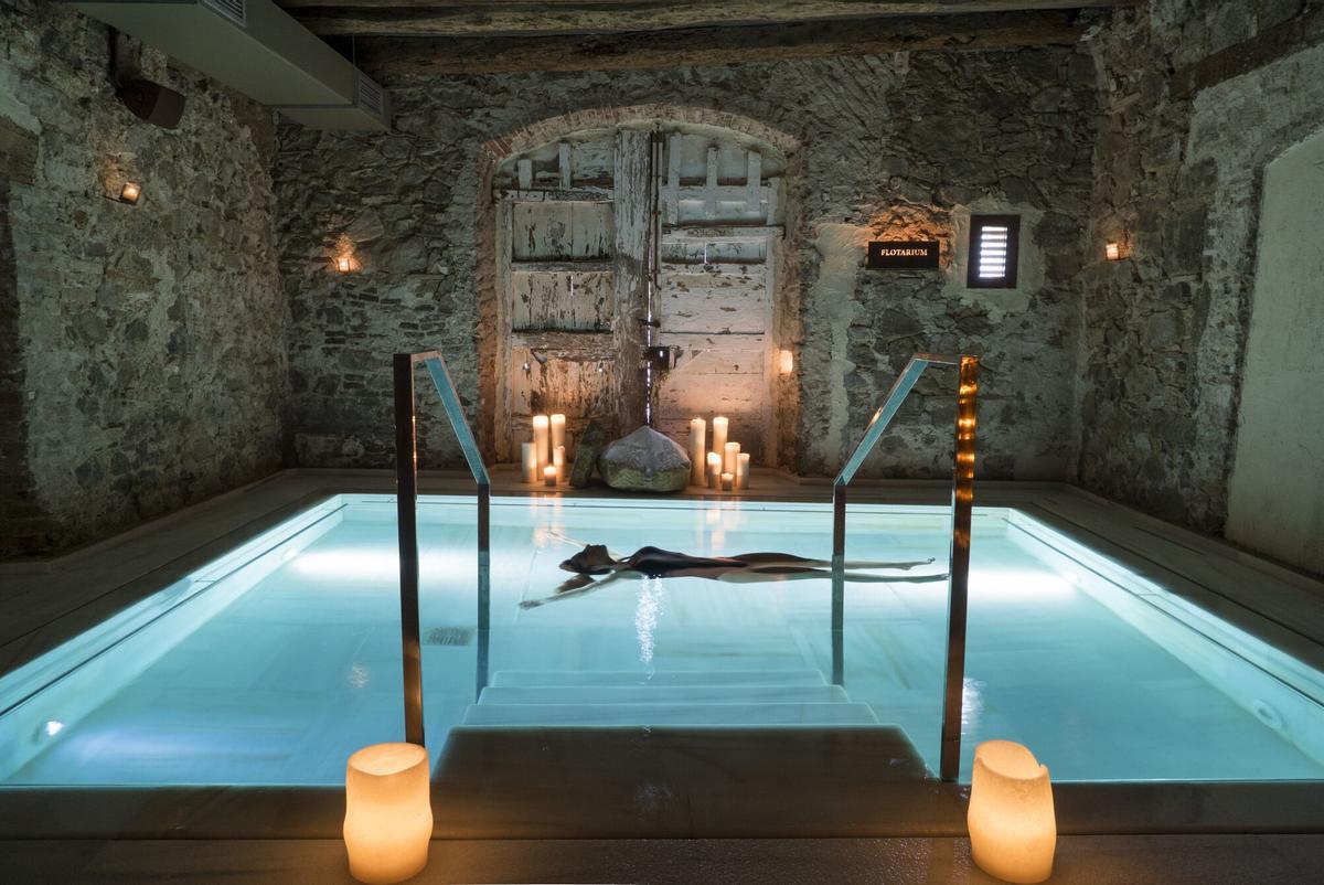 Los baños termales de Mas Salagros.