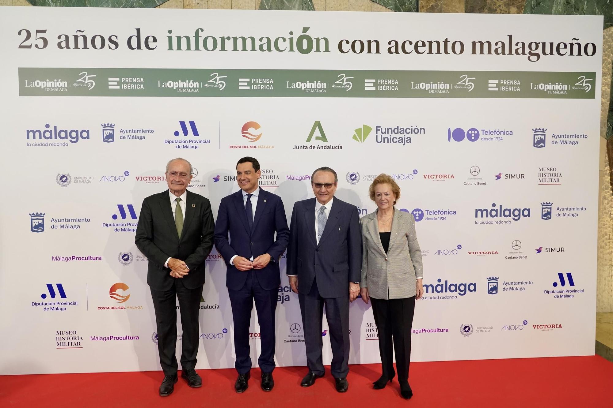 La gala de los 25 años de La Opinión de Málaga, en imágenes