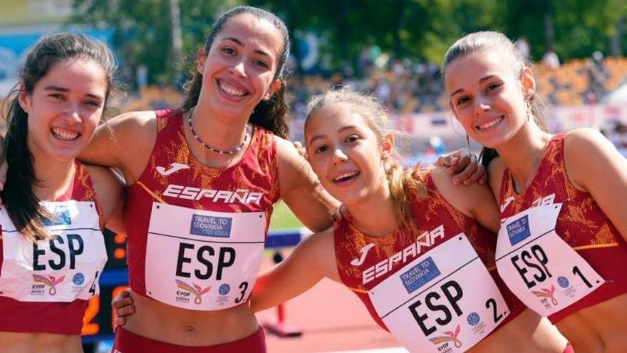 Alba Serrano es séptima con el equipo español del Medley Relay en Eslovaquia