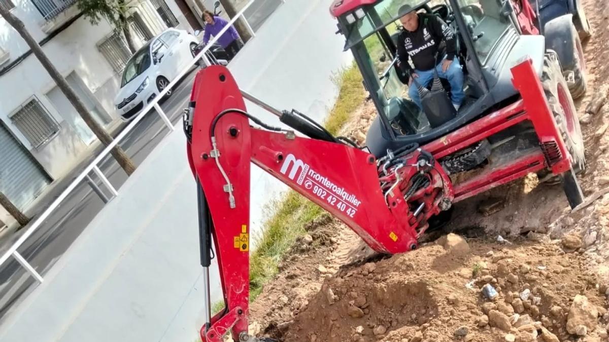 Obras en el barranco de la Saleta.