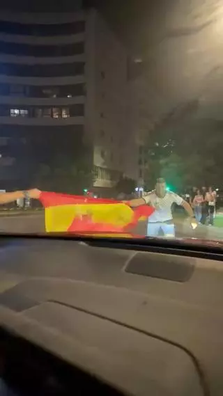 Badajoz festeja en la Plaza de Conquistadores la clasificación de España