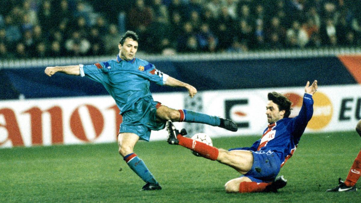 Hristo Stoichkov no tuvo su noche en la primera visita del Barça al PSG