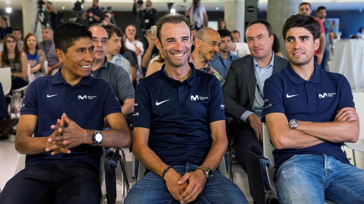 Presentación equipo Movistar para el Tour de Francia