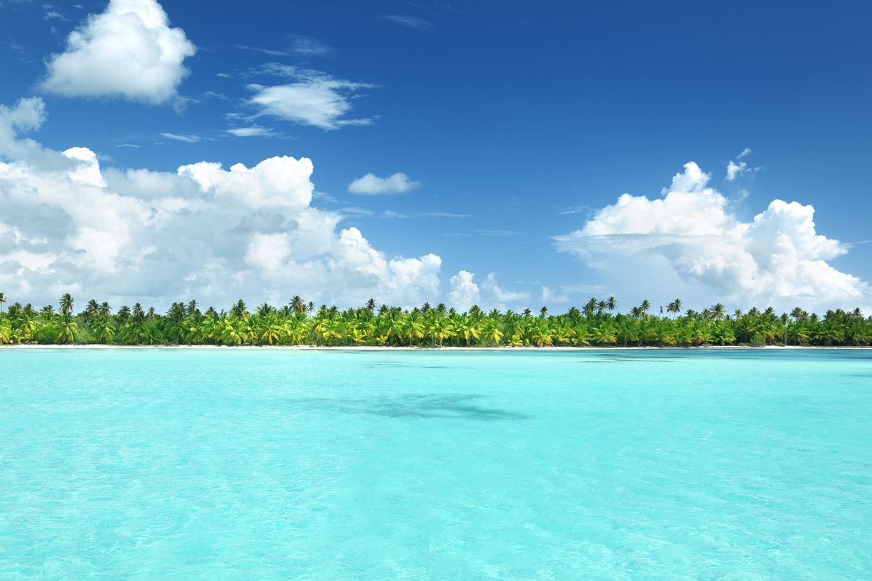 Las aguas cristalinas de la Isla Catalina, La Romana, en República Dominicana.