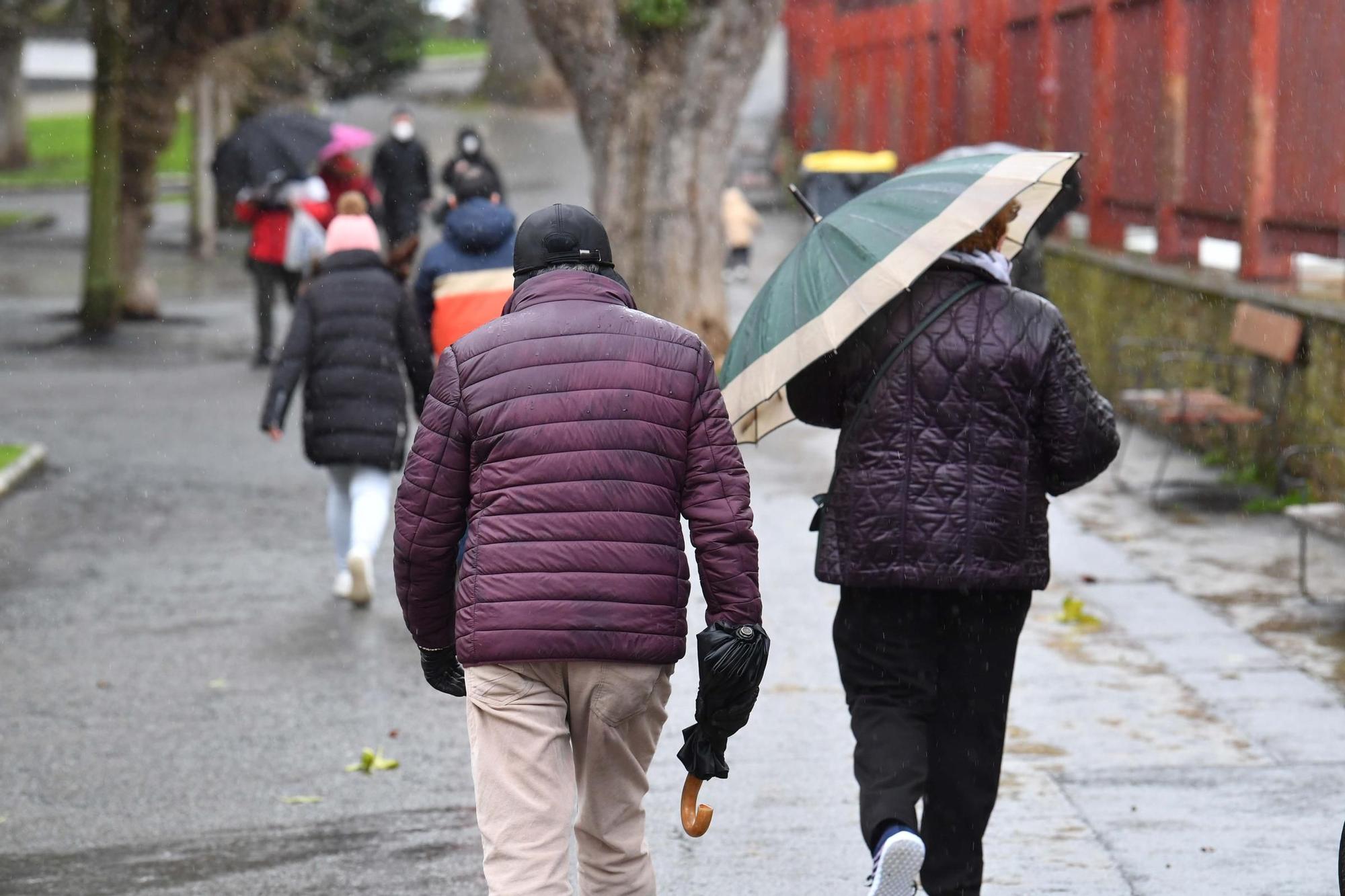 A Coruña inicia con lluvia la última semana de enero