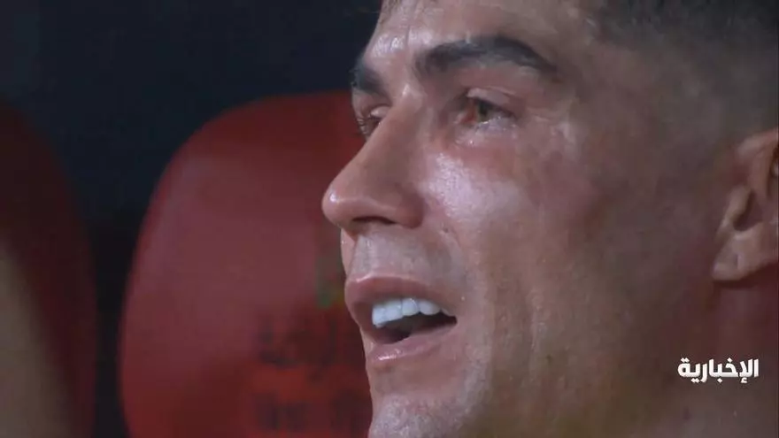La lágrimas de Cristiano Ronaldo tras perder otro título