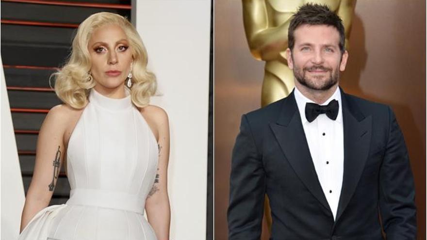 La cantante y actriz Lady Gaga y Bradley Cooper.