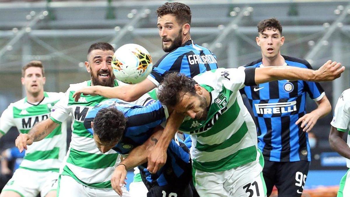 El Inter no logró pasar del empate 3-3 frente al Sassuolo