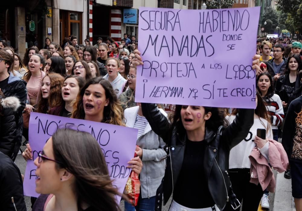 Manifestación en Gijón.