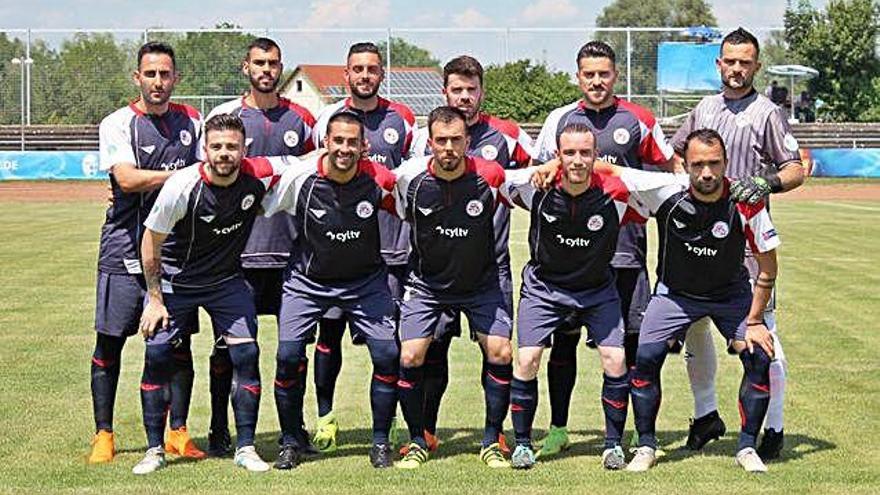 Once inicial de Castilla y León, ayer en Alemania.