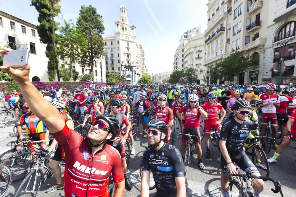 Manifestación ciclista en València