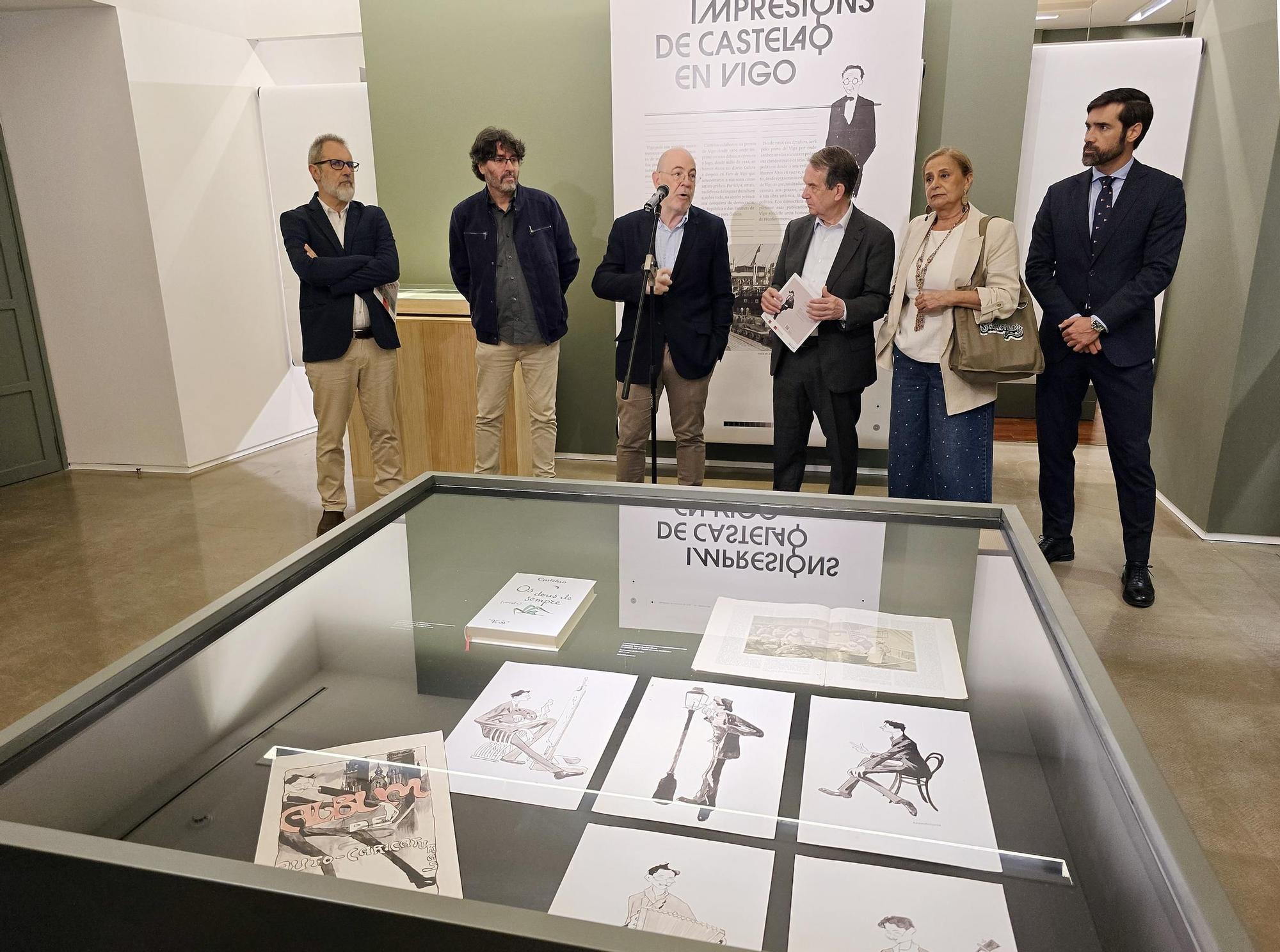 Exposición «Impresións de Castelao en Vigo» na Pinacoteca