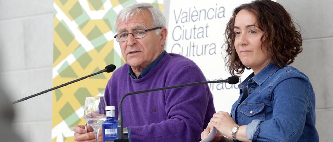 El alcalde Joan Ribó y la presidenta del Palau, Glòria Tello.