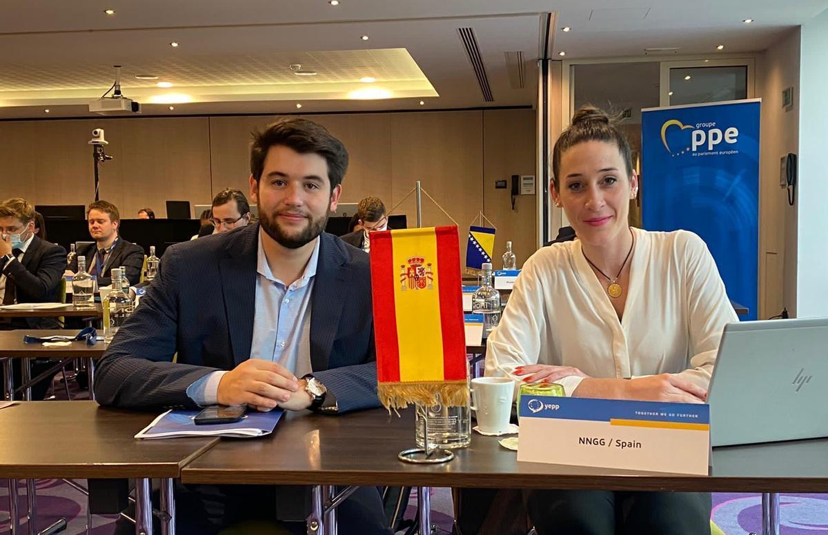 Carlo Angrisano durant l'etapa a Noves Generacions del PP