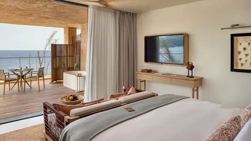 Sea View Premium bedroom with view en el hotel Six Senses