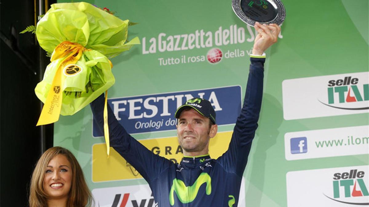 Alejandro Valverde, en el Giro de Lombardía