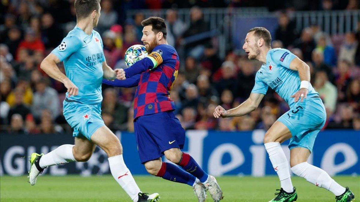 Messi estuvo muy cerca del gol en varias ocasiones