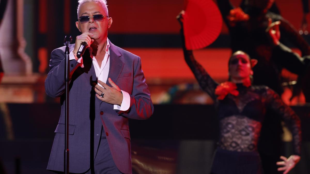 Alejandro Sanz, durante la gala de los Latin Grammy