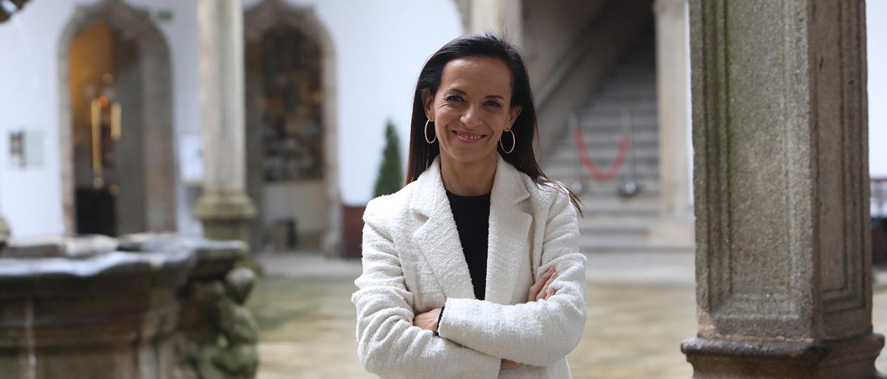 Beatriz Corredor, en el Hostal de los Reyes Católicos.