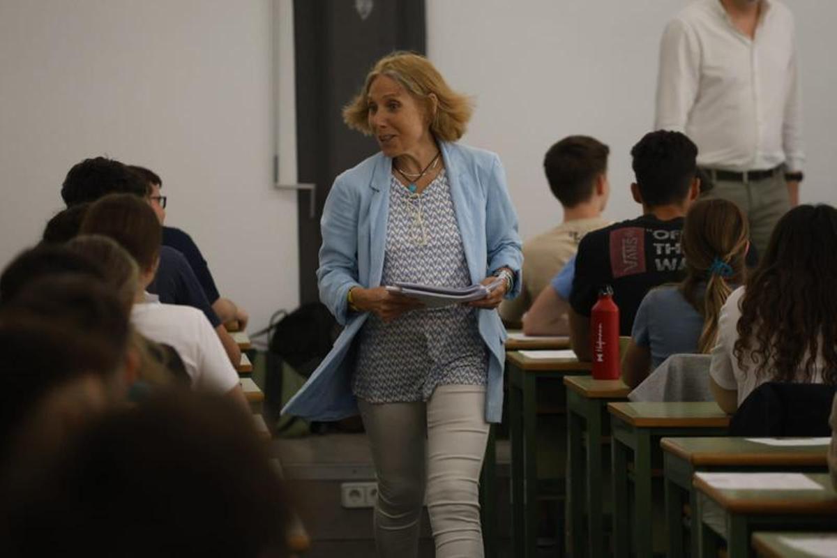 Estudiantes valencianos realizando el examen de selectividad en la UPV