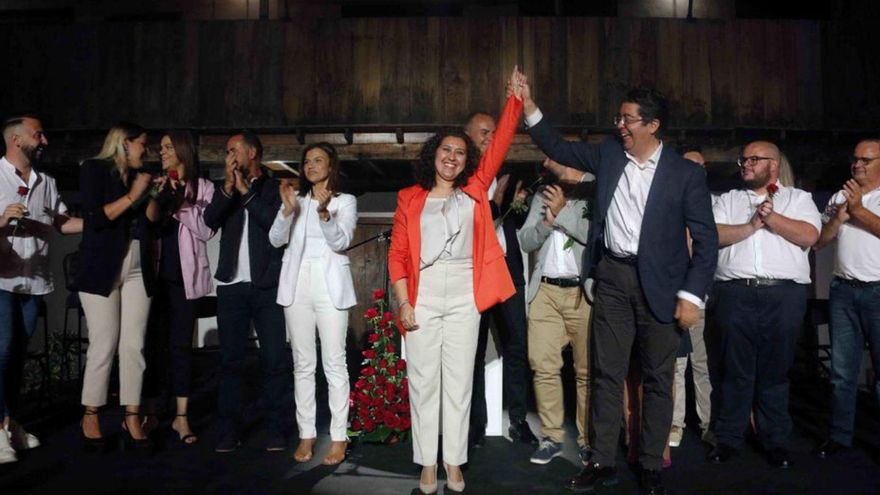 Un momento de la presentación de la candidata de CC a Los Silos.