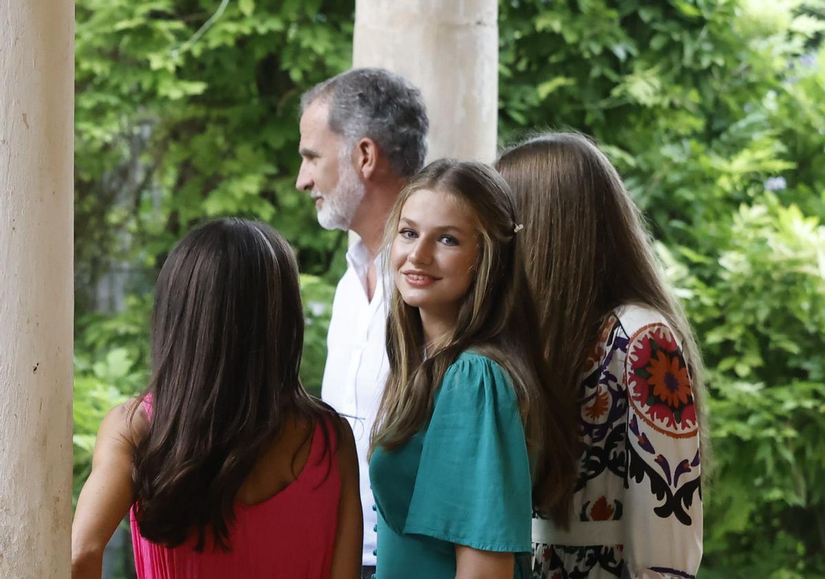 Imagen inédita de la familia real en el tradicional posado de verano en Mallorca, en julio de 2023