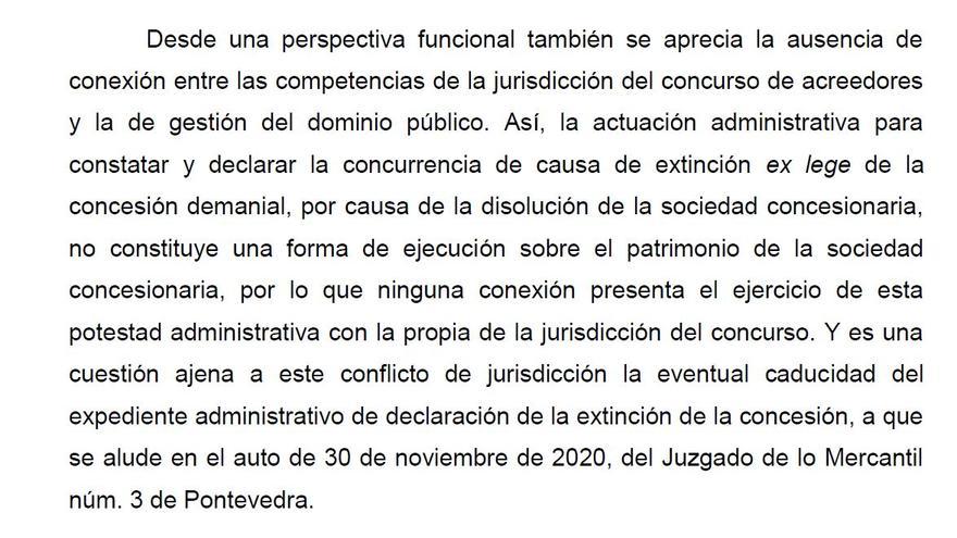 Extracto del fallo del Supremo