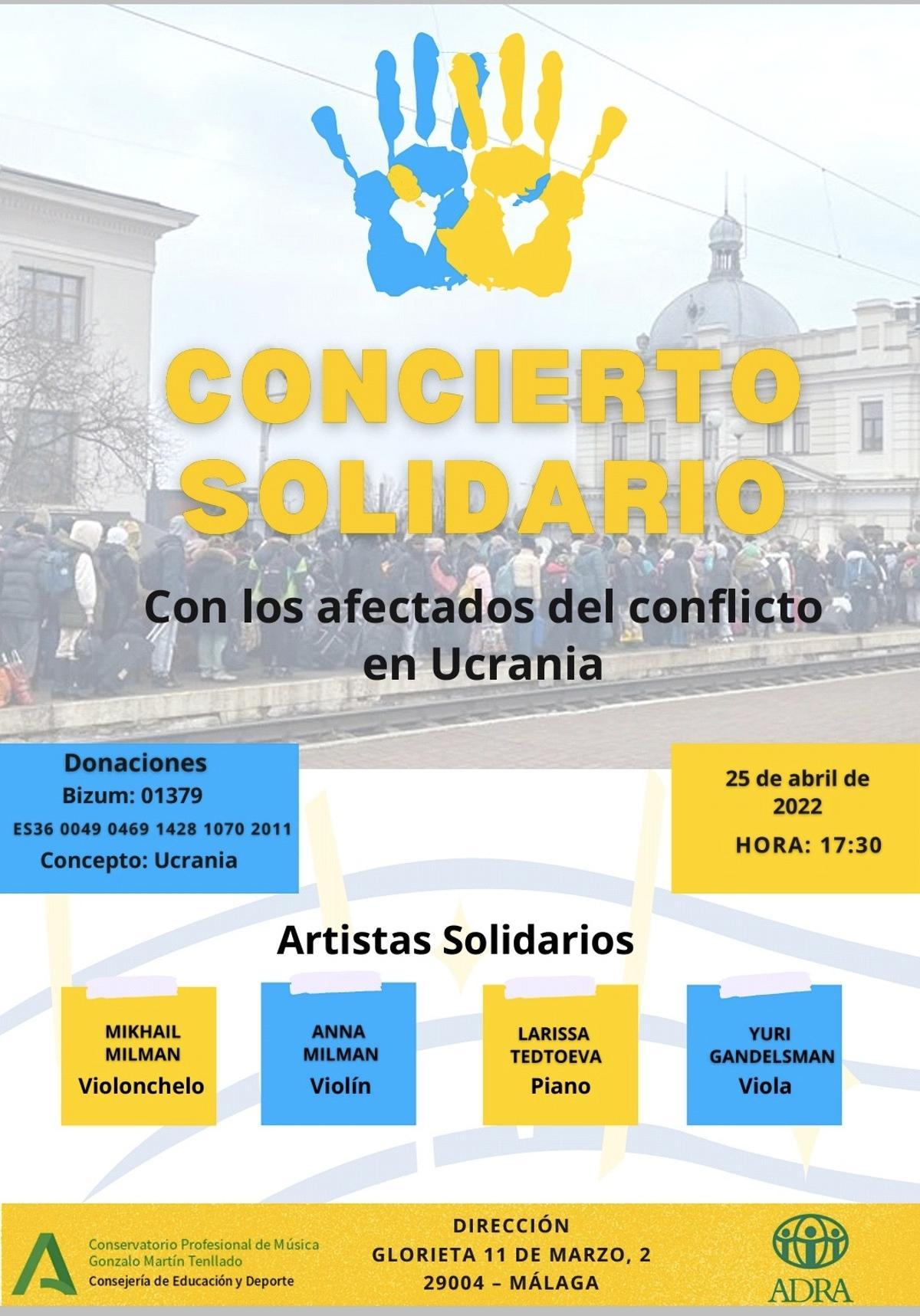 Cartel del concierto.
