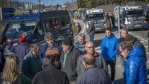 Movilización de agricultores en Sant Sadurní dAnoia