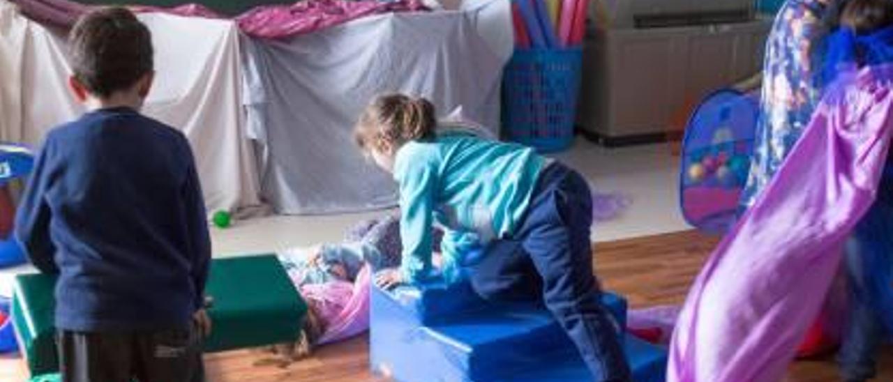 Clase de 3 años en el colegio La Almazara.