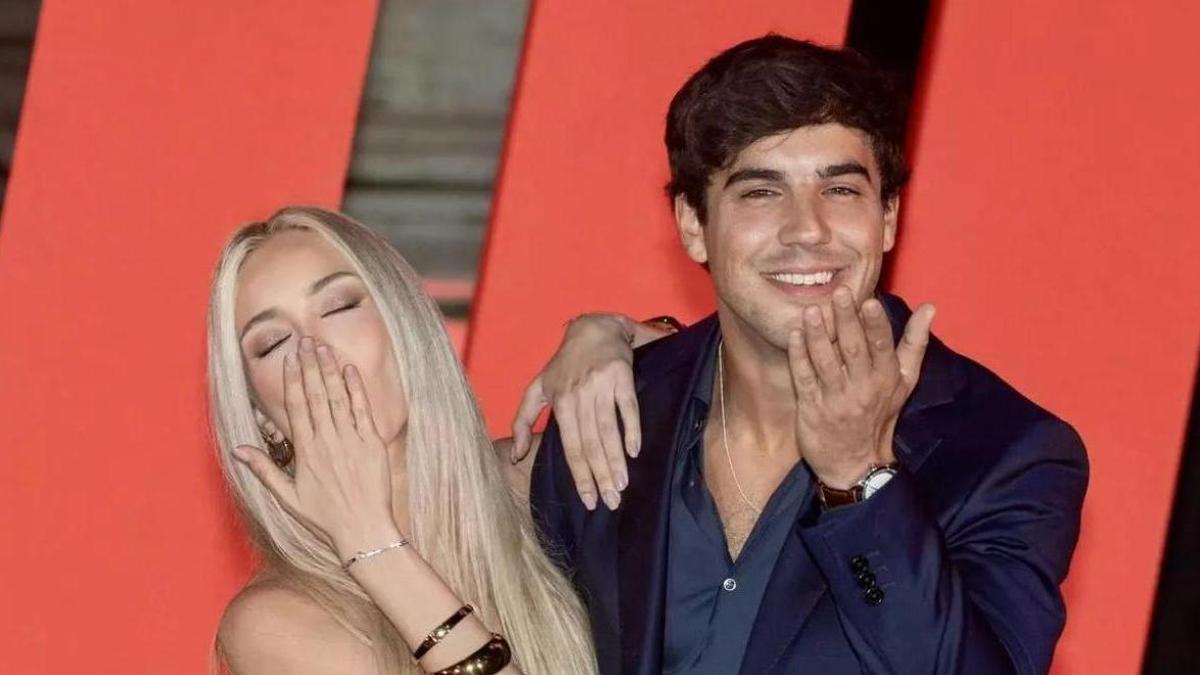 Óscar Casas i Ana Mena a l'estrena de la pel·lícula Idolos a Roma
