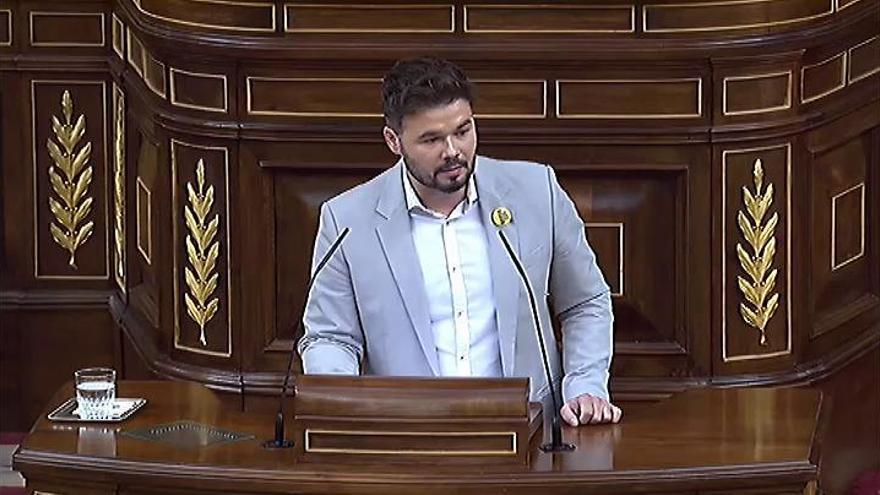 Rufián: "Toda la izquierda se va a arrepentir de lo de hoy"