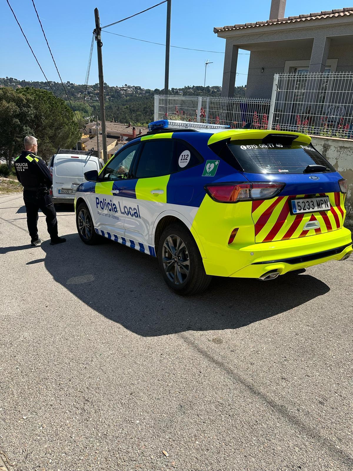 La Policia Local de Vidreres, en una imatge d'arxiu.
