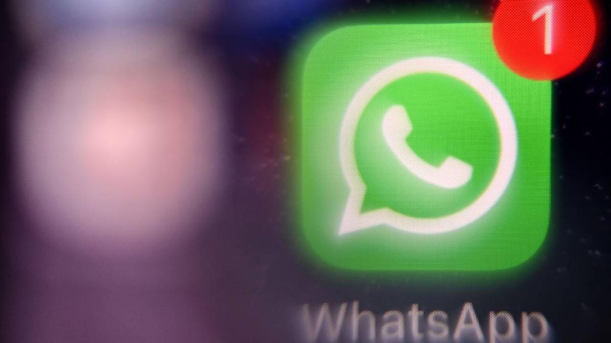 Símbolo aplicación Whatsapp.